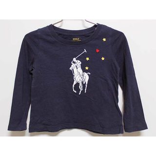 ラルフローレン(Ralph Lauren)の‡ラルフローレン/Ralph Lauren‡100cm 長袖Tシャツ/長袖カットソー/ロンT 紺【中古】子供服 キッズ kids 女の子 春秋 tops 503042(Tシャツ/カットソー)