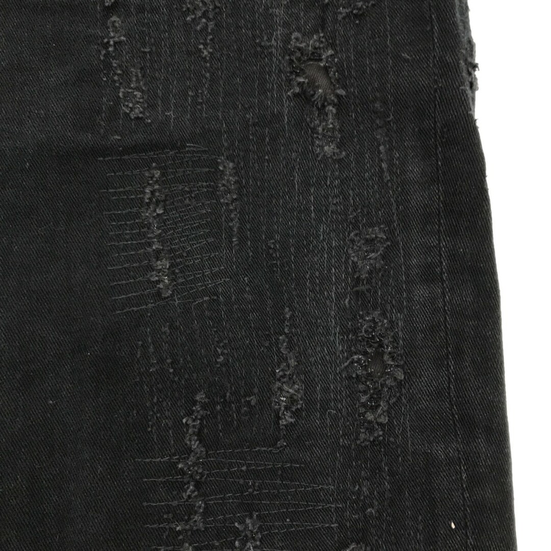 DENHAM(デンハム)のDENHAM デンハム RAZOR SLIM FIT クラッシュ加工デニムパンツ ブラック 36 27180-2-11519 メンズのパンツ(デニム/ジーンズ)の商品写真