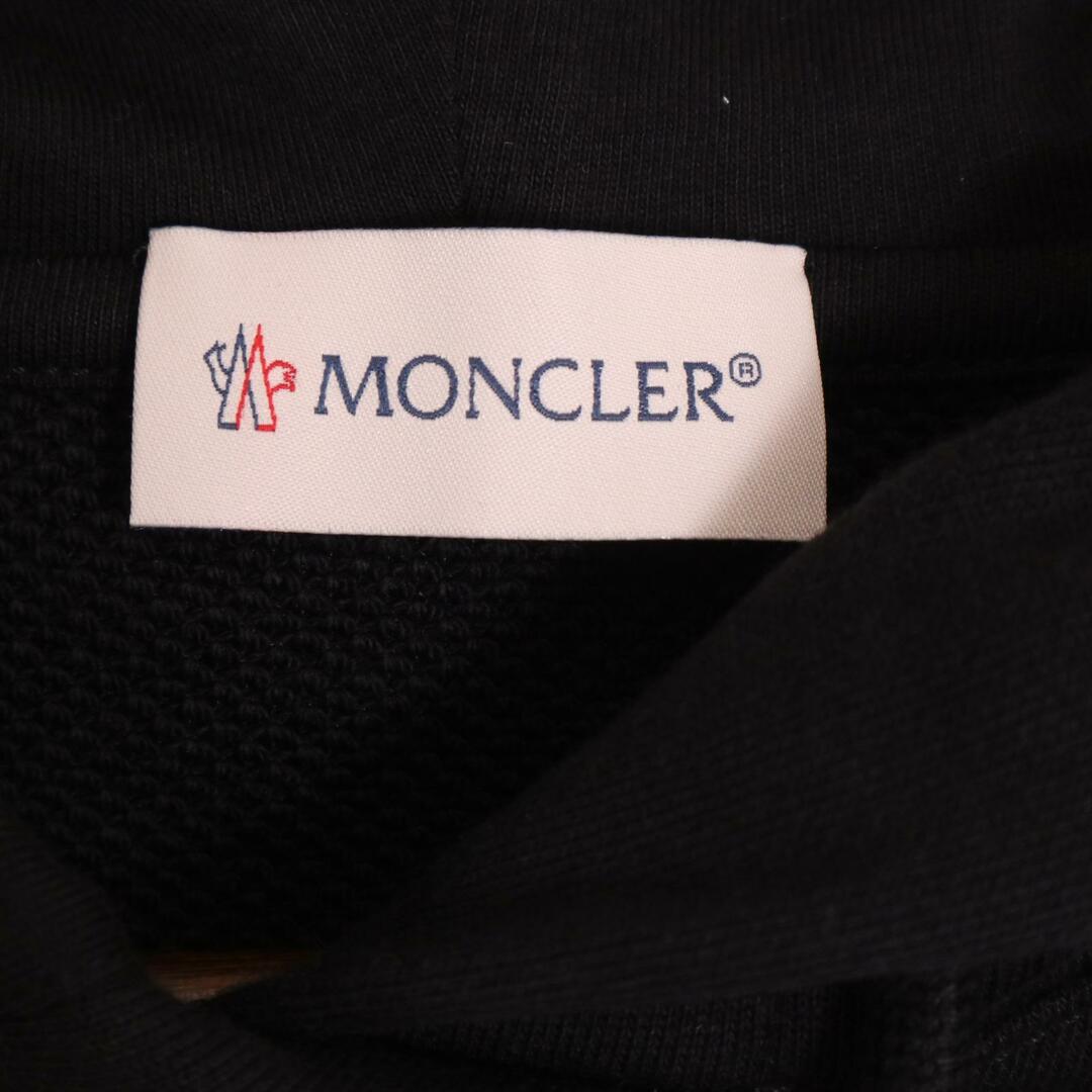 MONCLER(モンクレール)のモンクレール 23年製 ブラック FELPA CON CAPPUCCIO  ロゴ パーカー XS メンズのトップス(その他)の商品写真