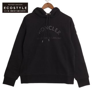 モンクレール(MONCLER)のモンクレール 23年製 ﾌﾞﾗｯｸ FELPA CON CAPPUCCIO  ﾛｺﾞ ﾊﾟｰｶｰ XS(その他)