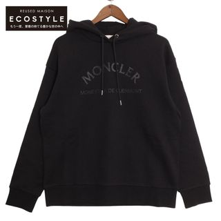 モンクレール(MONCLER)のモンクレール 23年製 ブラック FELPA CON CAPPUCCIO  ロゴ パーカー M(その他)