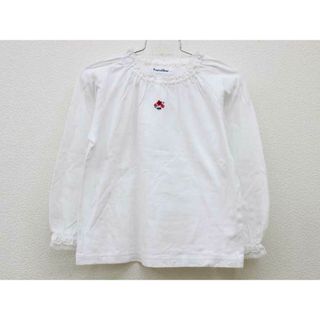 ファミリア(familiar)の▽ファミリア/familiar▽110cm 長袖カットソー/長袖Tシャツ/ロンT 白【中古】子供服 キッズ kids 女の子 春 tops 512042(Tシャツ/カットソー)