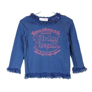 シャーリーテンプル(Shirley Temple)の【値下げ!】[シャーリーテンプル/Shirley Temple]110cm 長袖カットソー/長袖Tシャツ/ロンT 紺【中古】子供服 キッズ kids 女の子 春 723032 tops(Tシャツ/カットソー)