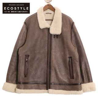 オリビエリ TU200 Shearling ﾌﾞﾗｳﾝ B-3型 ﾑｰﾄﾝｼﾞｬｹｯﾄ 58(その他)