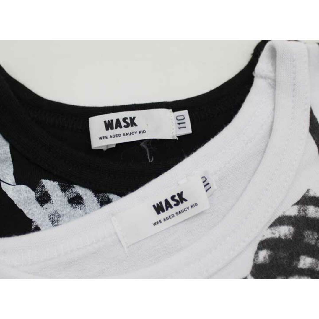 WASK(ワスク)の【値下げ!】◇ワスク/WASK◇110cm 長袖Tシャツ/長袖カットソー/ロンT2点set 白×グレー＆黒×グレー【中古】【ネット限定】子供服 キッズ kids 男の子 春秋 123032 tops キッズ/ベビー/マタニティのキッズ服女の子用(90cm~)(Tシャツ/カットソー)の商品写真