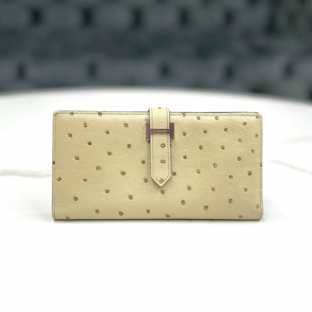 49450円 HERMES - 美品☆ エルメス ベアンスフレ オーストリッチ 49450円 HERMES - 美品☆ エルメス ベアンスフレ オーストリッチ