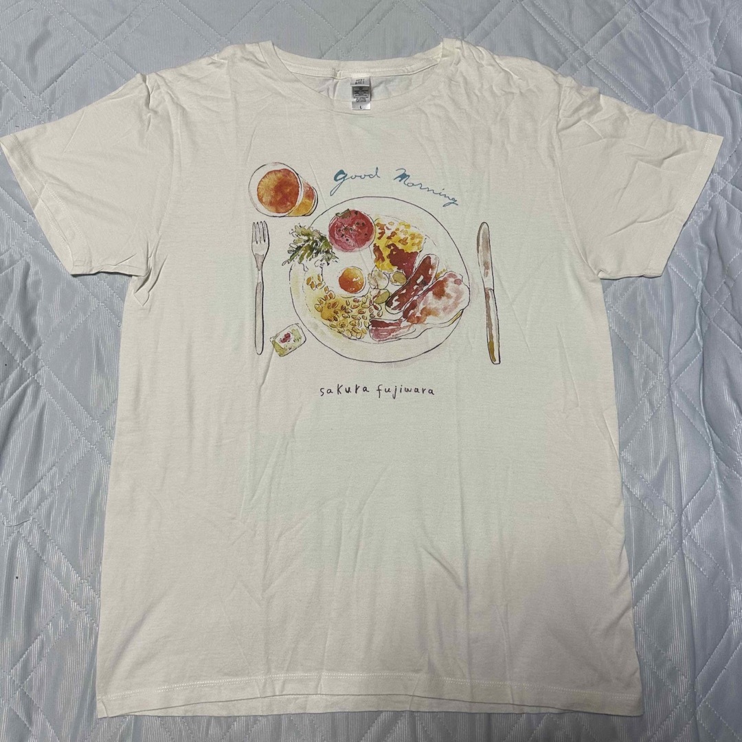 BEAMS(ビームス)の藤原さくら good morning Tシャツ L メンズのトップス(Tシャツ/カットソー(半袖/袖なし))の商品写真