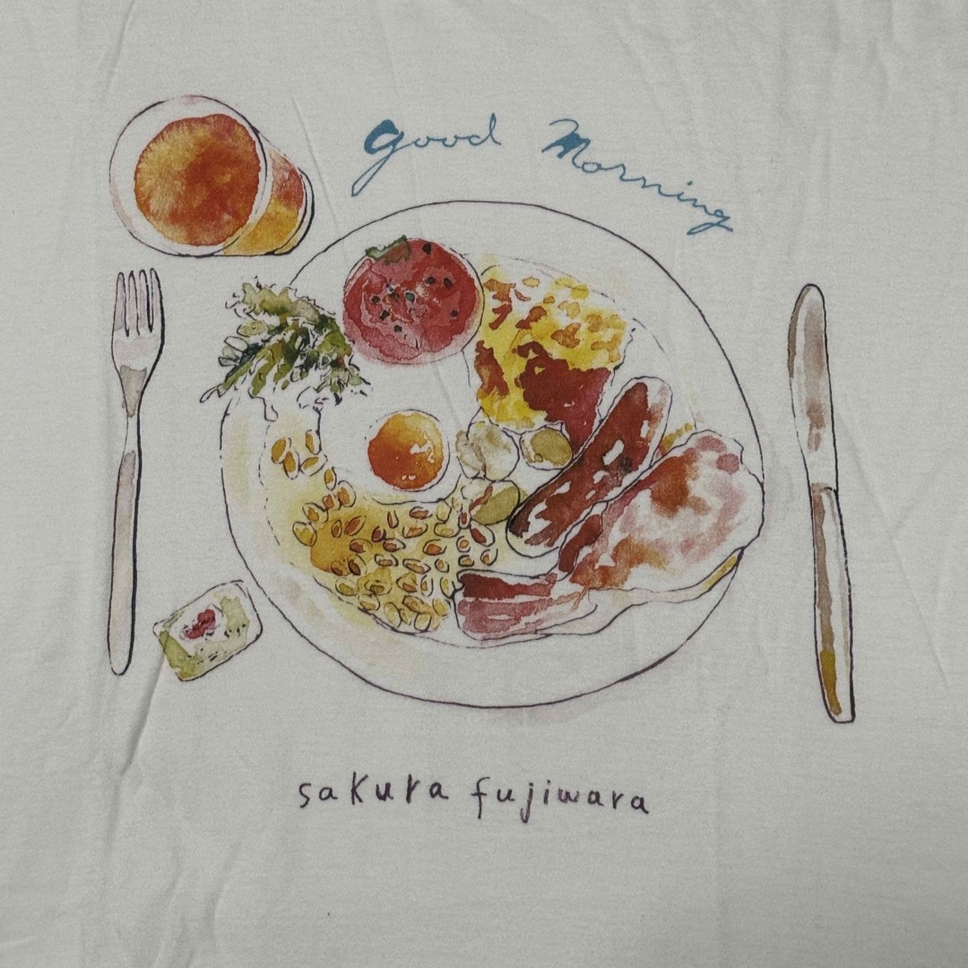 BEAMS(ビームス)の藤原さくら good morning Tシャツ L メンズのトップス(Tシャツ/カットソー(半袖/袖なし))の商品写真