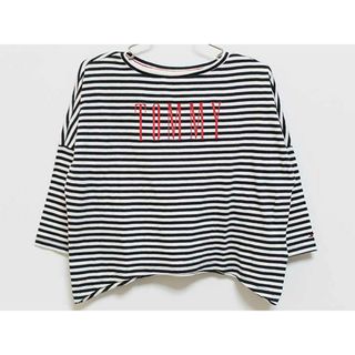 トミーヒルフィガー(TOMMY HILFIGER)の新品 未使用品‡トミーヒルフィガー/TOMMY HILFIGER‡104cm 長袖Tシャツ/長袖カットソー/ロンT 紺×白 子供服 キッズ kids 女の子 春秋冬 tops 103042(Tシャツ/カットソー)