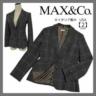 Max & Co. - MAX&CO.　マックス&コー　テーラードジャケット　チェック柄　イタリア製