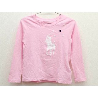 ラルフローレン(Ralph Lauren)の◇ラルフローレン/Ralph Lauren◇110cm 長袖Tシャツ/長袖カットソー/ロンT ピンク【中古】子供服 キッズ kids 女の子 春秋 409032 tops(Tシャツ/カットソー)