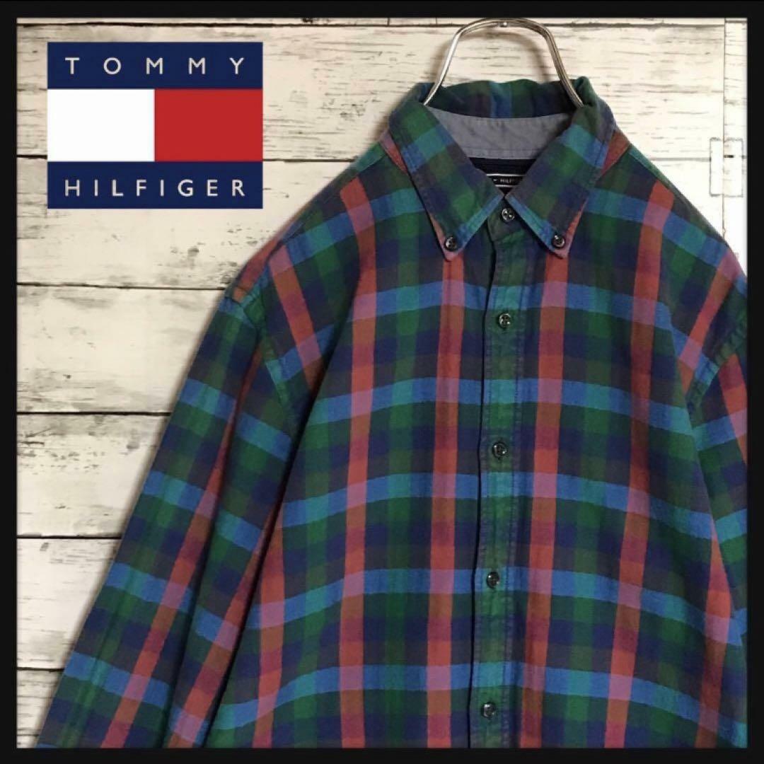 TOMMY HILFIGER(トミーヒルフィガー)の【人気定番】トミーヒルフィガー　チェックシャツ　ニューヨークフィットA841R メンズのトップス(シャツ)の商品写真