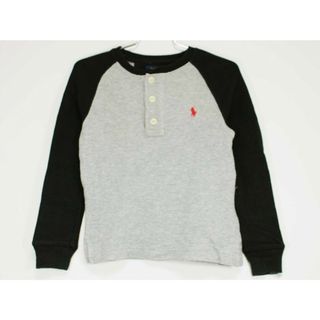 【値下げ!】[ラルフローレン/Ralph Lauren]110cm 長袖カットソー/長袖Tシャツ/ロンT グレー×黒【中古】子供服 キッズ kids 男の子 秋冬 409032 tops