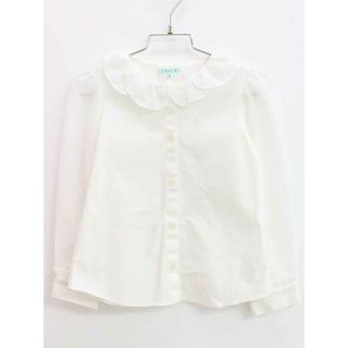 トッカバンビーニ(TOCCA BAMBINI)の♪トッカ/TOCCA BAMBINI♪110cm 長袖ブラウス 白 フォーマル 卒園式 入学式 結婚式 発表会 お稽古 七五三【中古】子供服 キッズ kids 女の子 fml 211042(シャツ/カットソー)