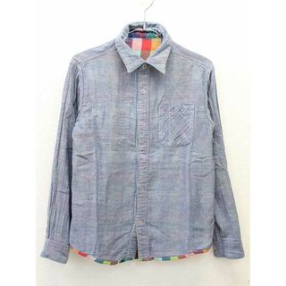 SHIPS - 【値下げ!】新品 未使用品■シップス/SHIPS kids■145cm 長袖シャツ マルチカラー リバーシブル 子供服 キッズ kids ジュニア 男の子 春秋 409032 tops