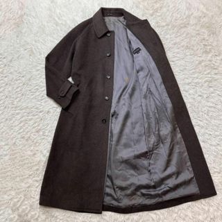 メンズティノラス(MEN'S TENORAS)の【希少】 メンズティノラス　アンゴラ　ステンカラーコート　マキシ丈　ブラウン(チェスターコート)