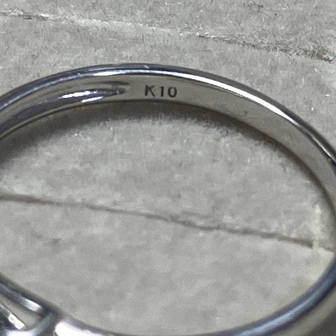 JEWELRY TSUTSUMI(ジュエリーツツミ)のK10WG ダイヤモンド　リング　ネックレス　セット レディースのアクセサリー(リング(指輪))の商品写真
