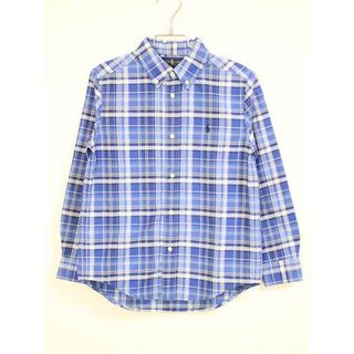 ラルフローレン(Ralph Lauren)の【春物 新入荷!】新品 未使用品〓ラルフローレン/Ralph Lauren〓130cm 長袖シャツ/長袖ブラウス 青系 子供服 キッズ kids 男の子 春秋 tops 322042(シャツ/カットソー)