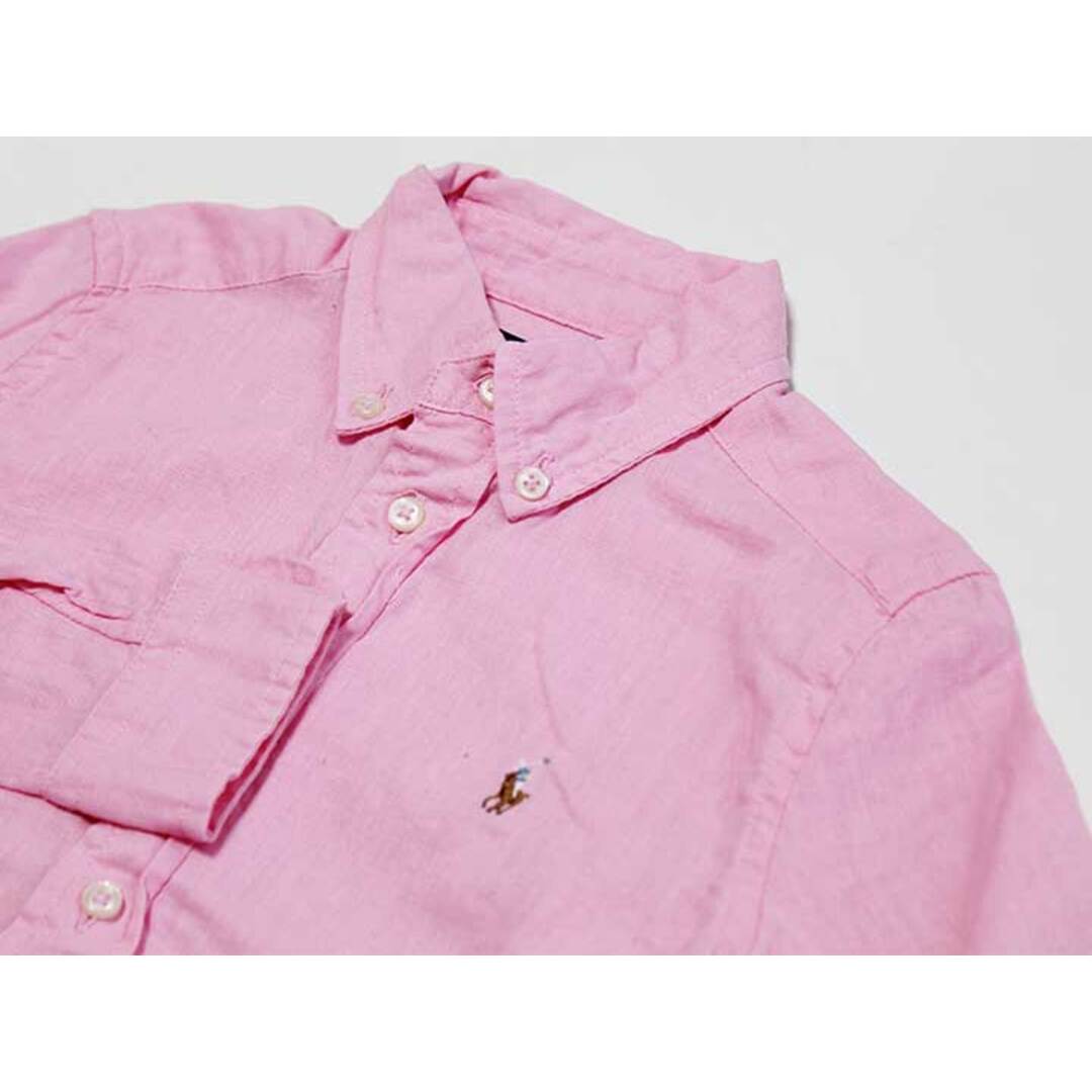 Ralph Lauren(ラルフローレン)の‡ラルフローレン/Ralph Lauren‡110cm 長袖シャツ ピンク【中古】子供服 キッズ kids 男の子 春 713032 tops キッズ/ベビー/マタニティのベビー服(~85cm)(シャツ/カットソー)の商品写真