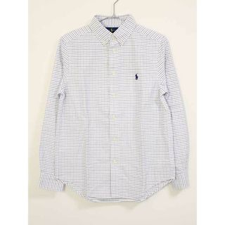 ラルフローレン(Ralph Lauren)の【春物 新入荷!】新品 未使用品〓ラルフローレン/Ralph Lauren〓155cm 長袖シャツ/長袖ブラウス 白系 子供服 キッズ kids ジュニア 男の子 春秋 tops 322042(シャツ/カットソー)