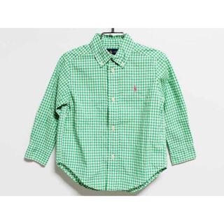 ラルフローレン(Ralph Lauren)の‡ラルフローレン/Ralph Lauren‡100cm 長袖シャツ グリーン×白【中古】子供服 キッズ kids 男の子 春 713032 tops(シャツ/カットソー)