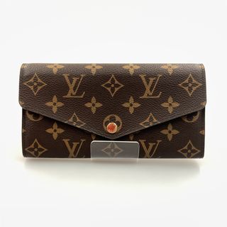 ルイヴィトン(LOUIS VUITTON)の〇〇LOUIS VUITTON ルイヴィトン モノグラム ポルトフォイユ サラ 二つ折り長財布 M62235 ブラウン x ピンク(財布)