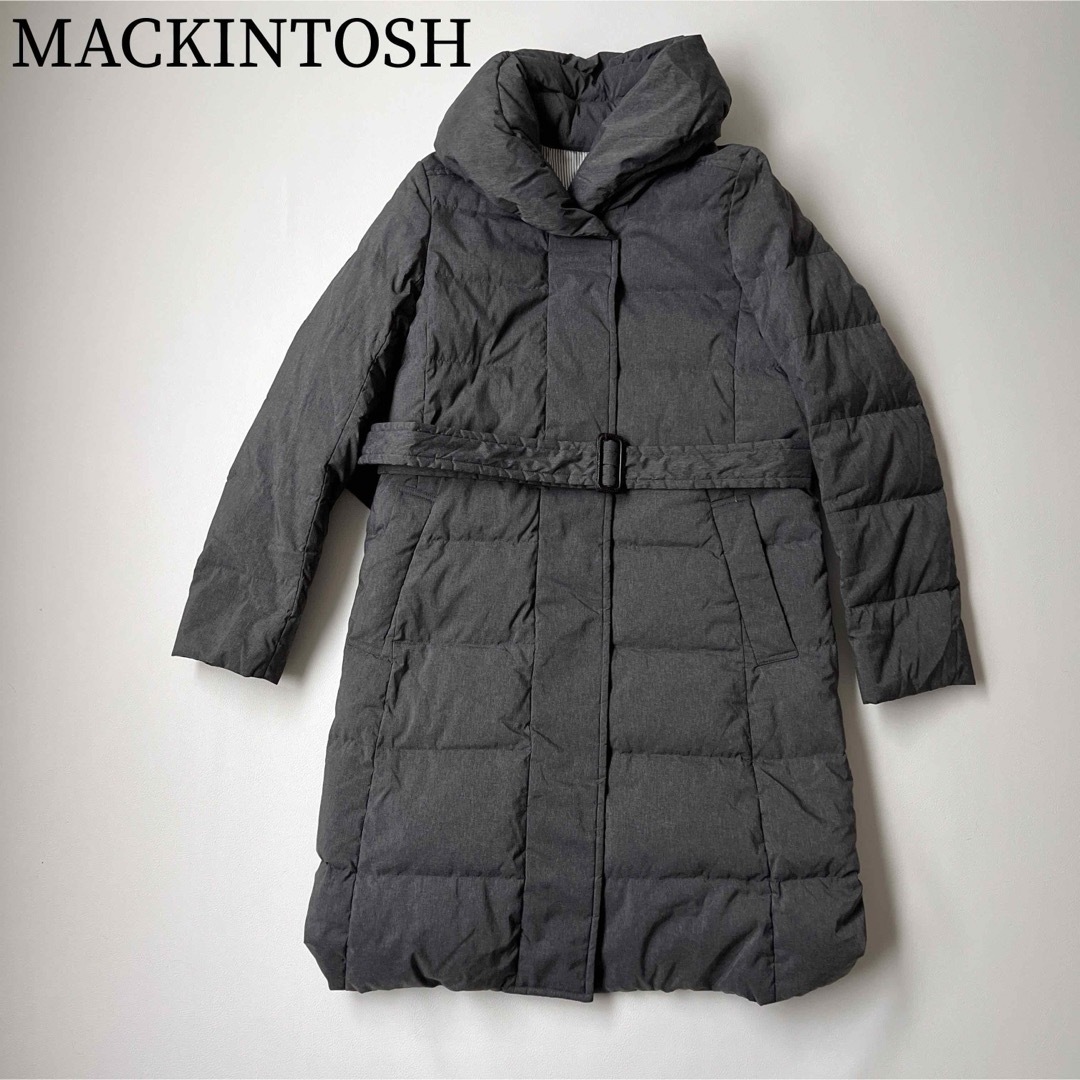 MACKINTOSH PHILOSOPHY(マッキントッシュフィロソフィー)の美品　MACKINTOSH マッキントッシュ　ダウンコート　ベルト　ロングコート レディースのジャケット/アウター(ダウンコート)の商品写真