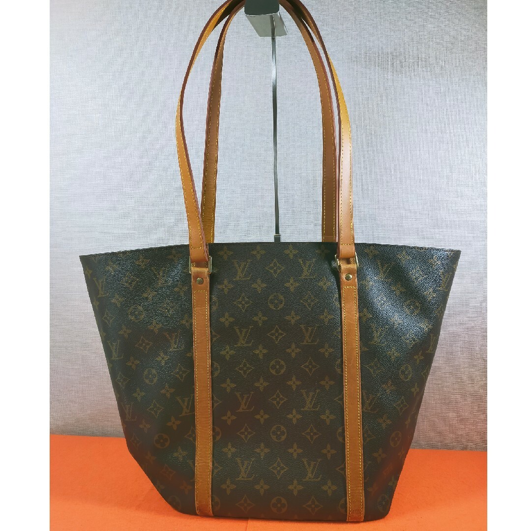 LOUIS VUITTON(ルイヴィトン)のLOUIS VUITTON ルイヴィトン サックショッピング モノグラム 本革 レディースのバッグ(トートバッグ)の商品写真