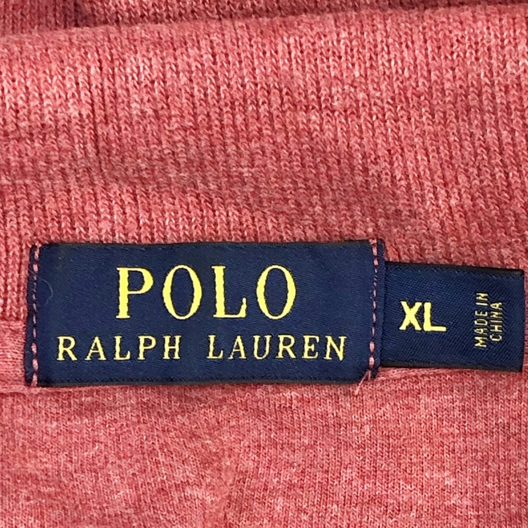 POLO RALPH LAUREN(ポロラルフローレン)のSALE/// Polo by Ralph Lauren ポロ ラルフローレン ワンポイントロゴ ハーフジップ スウェット カジュアル レッド (メンズ XL) P0917 メンズのトップス(スウェット)の商品写真