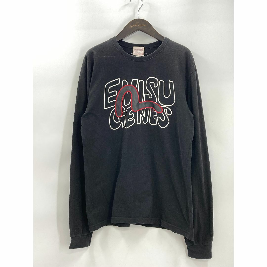 EVISU(エビス)の希少　EVISU エヴィス　スウェット　刺繍　コットン　ブラック メンズのトップス(スウェット)の商品写真