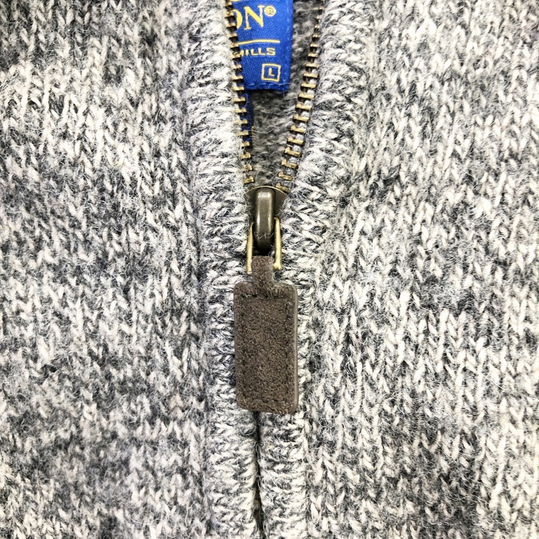 PENDLETON(ペンドルトン)のSALE/// PENDLETON ペンドルトン ハーフジップ ウール セーター グレー (メンズ L) P1102 メンズのトップス(ニット/セーター)の商品写真