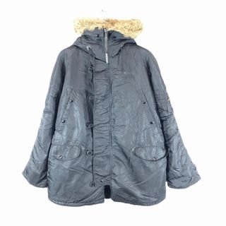 SALE/// ALPHA INDUSTRIES アルファ インダストリーズ N-3B ミリタリージャケット 防寒  ミリタリー ブラック (メンズ XL) P1225(ミリタリージャケット)