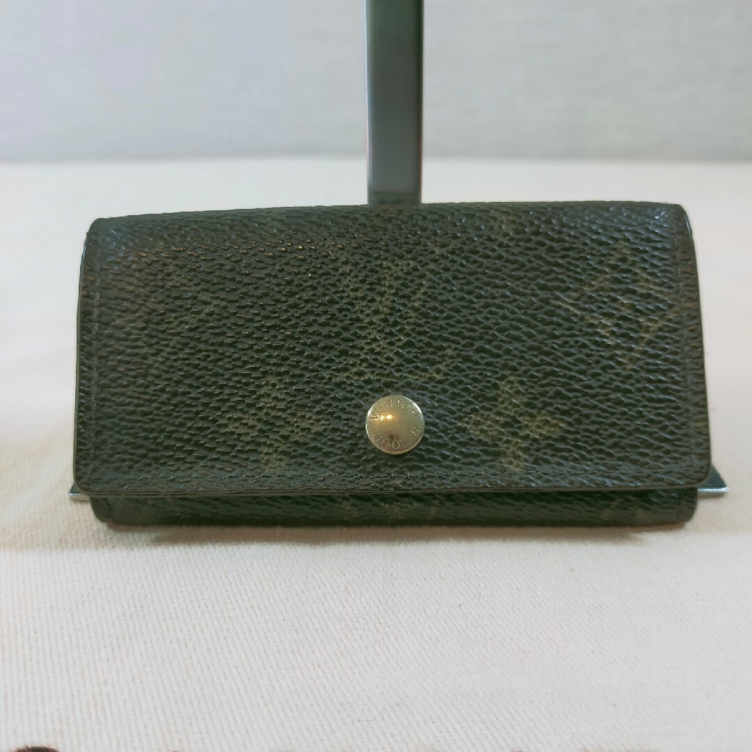 LOUIS VUITTON(ルイヴィトン)のルイヴィトン LOUIS VUITTON キーケース モノグラム 本革 レザー レディースのファッション小物(キーケース)の商品写真