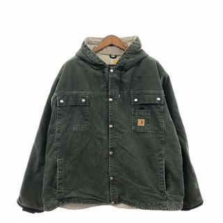 カーハート(carhartt)のSALE/// Carhartt カーハート Sanstone Multi Pocket Hooded Jacket 防寒  ワーク カーキ (メンズ 3XL) P1675(その他)