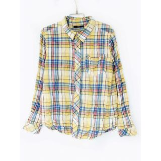 シップス(SHIPS)の[シップス/SHIPS kids]130cm 長袖シャツ 黄色×ブルー系【中古】子供服 キッズ kids 男の子 女の子 春秋 tops 103042(シャツ/カットソー)