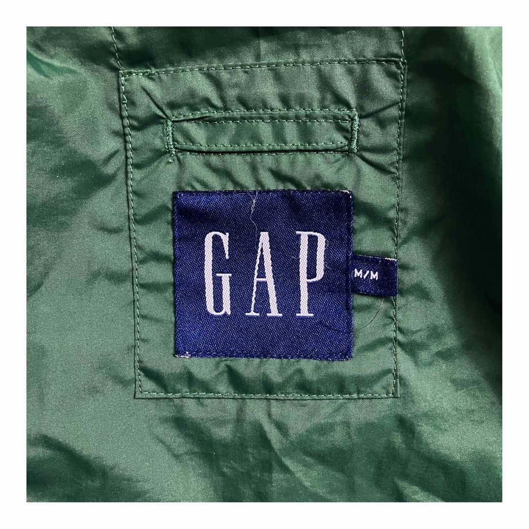 GAP - 90s GAP オールドギャップ 紺タグ フルジップナイロン GAP - 90s GAP オールドギャップ 紺タグ フルジップナイロン