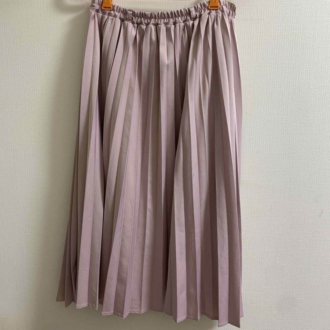 【出品4/30まで】ピンク プリーツスカート レディースのスカート(ロングスカート)の商品写真