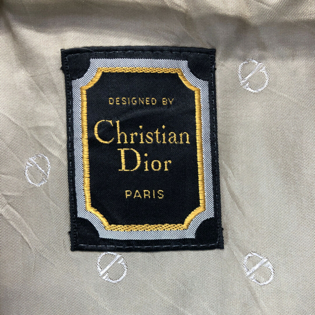Christian Dior(クリスチャンディオール)の70年代 Christian Dior クリスチャン ディオール トレンチ コート アウター ヴィンテージ ベージュ (メンズ 36R) 中古 古着 P4739 メンズのジャケット/アウター(トレンチコート)の商品写真