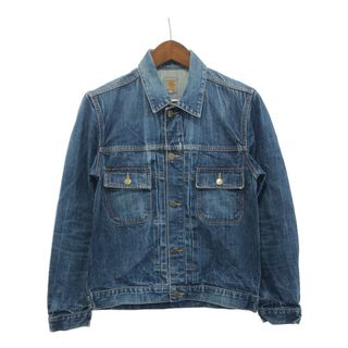 Carhartt カーハート STADIUM JACKET デニムジャケット アメカジ ブルー (メンズ M) 中古 古着 p5226