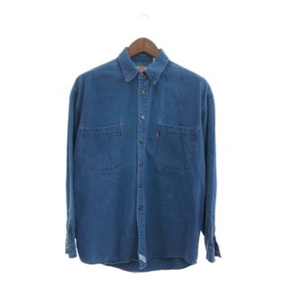 リーバイス(Levi's)のLevi's リーバイス 長袖 デニムシャツ アメカジ カジュアル ブルー (メンズ L) 中古 古着 p5721(シャツ)