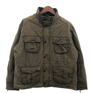 バーブァー(Barbour)のイングランド製 Barbour バブアー Utility Waxed JKT オイルドジャケット アウター 大きいサイズ ブラウン (メンズ XXL) 中古 古着 P6829(その他)