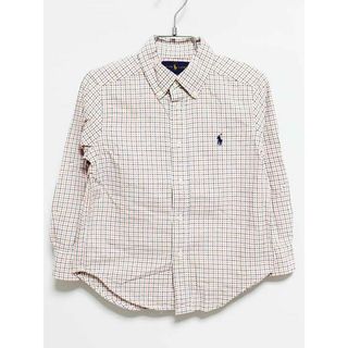 ラルフローレン(Ralph Lauren)の‡ラルフローレン/Ralph Lauren‡110cm 長袖シャツ オレンジ×紺【中古】子供服 キッズ kids 男の子 春秋 tops 503042(シャツ/カットソー)