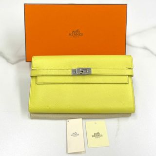 エルメス(Hermes)の美品☆　エルメス　ケリーウォレット　エプソン　スフレ　長財布　□Q刻印(財布)