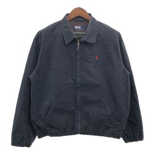 ポロラルフローレン(POLO RALPH LAUREN)のPolo by Ralph Lauren ポロ ラルフローレン ワンポイントロゴ スイングトップ ワンポイントロゴ ネイビー (メンズ L) 中古 古着 P7425(その他)