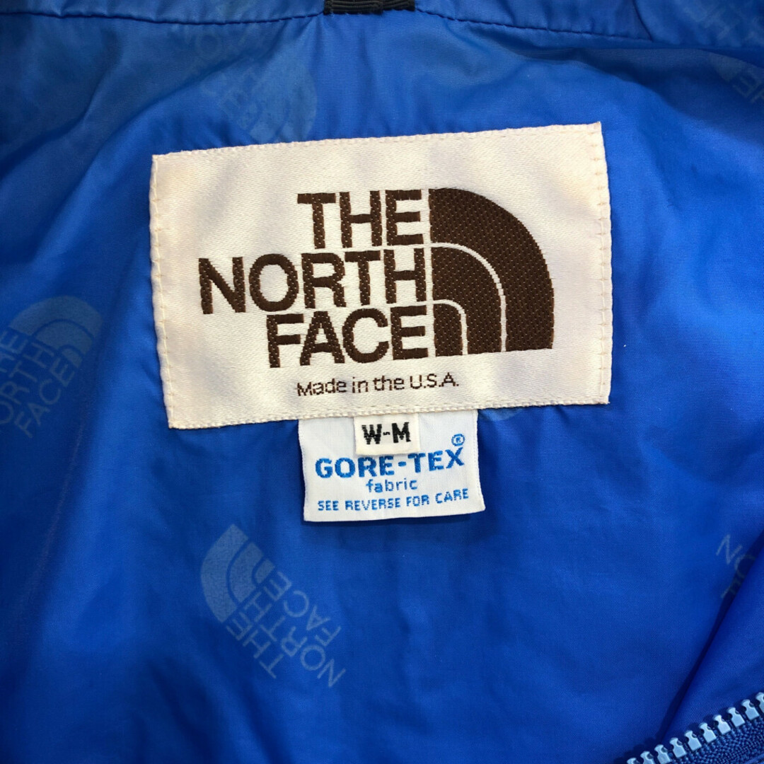 THE NORTH FACE(ザノースフェイス)の80年代 USA製 THE NORTH FACE ノースフェイス GORE-TEX ゴアテックス マウンテンパーカー 茶タグ ブルー (レディース M) 中古 古着 P7430 レディースのジャケット/アウター(その他)の商品写真