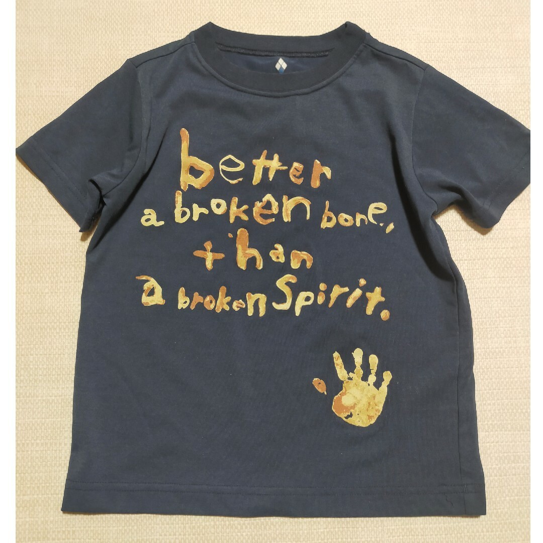 mont bell(モンベル)のモンベル　　Tシャツ　110センチ　ネイビー　紺 キッズ/ベビー/マタニティのキッズ服男の子用(90cm~)(Tシャツ/カットソー)の商品写真