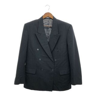 イヴサンローラン(Yves Saint Laurent)のフランス製 YVES SAINT LAURENT イヴ サンローラン Mens wear ダブル テーラードジャケット グレー (メンズ L相当) 中古 古着 P7493(テーラードジャケット)