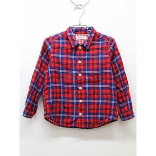 ミキハウス(mikihouse)の【値下げ!】■ミキハウス/mikihouse■110cm 長袖シャツ 赤系【中古】子供 キッズ kids 男の子 春秋 409032 tops(シャツ/カットソー)