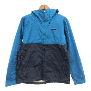 パタゴニア(patagonia)のpatagonia パタゴニア トレントシェルジャケット h2no アウター アウトドア 防水 キャンプ ブルー (メンズ L) 中古 古着 P7530(マウンテンパーカー)