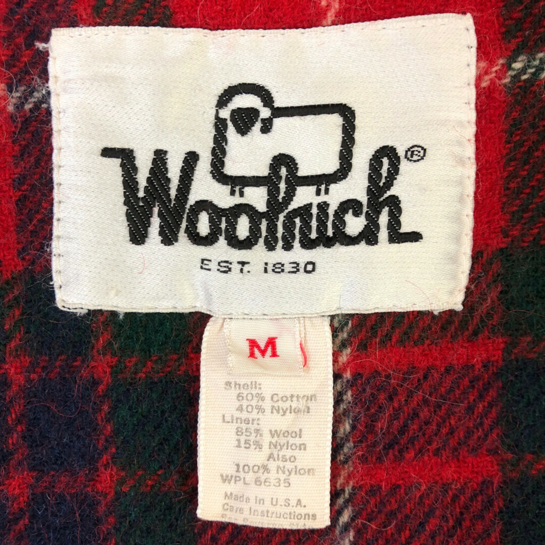 WOOLRICH(ウールリッチ)の70年代 USA製 WOOLRICH ウールリッチ シェルジャケット マウンテンパーカー ヴィンテージ ベージュ (メンズ M) 中古 古着 P7560 メンズのジャケット/アウター(マウンテンパーカー)の商品写真